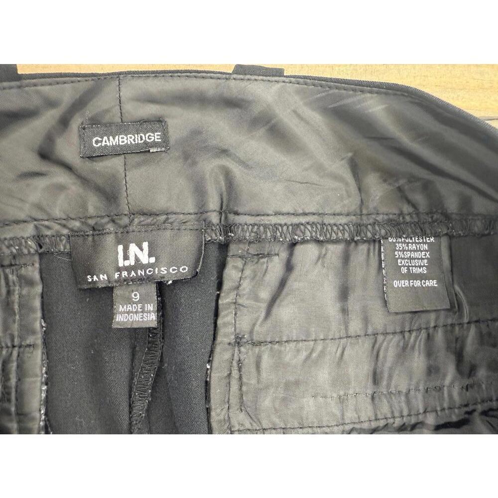 I.N. San Francisco Women's Black Dress Pants Size 9 - Picture 3 of 5